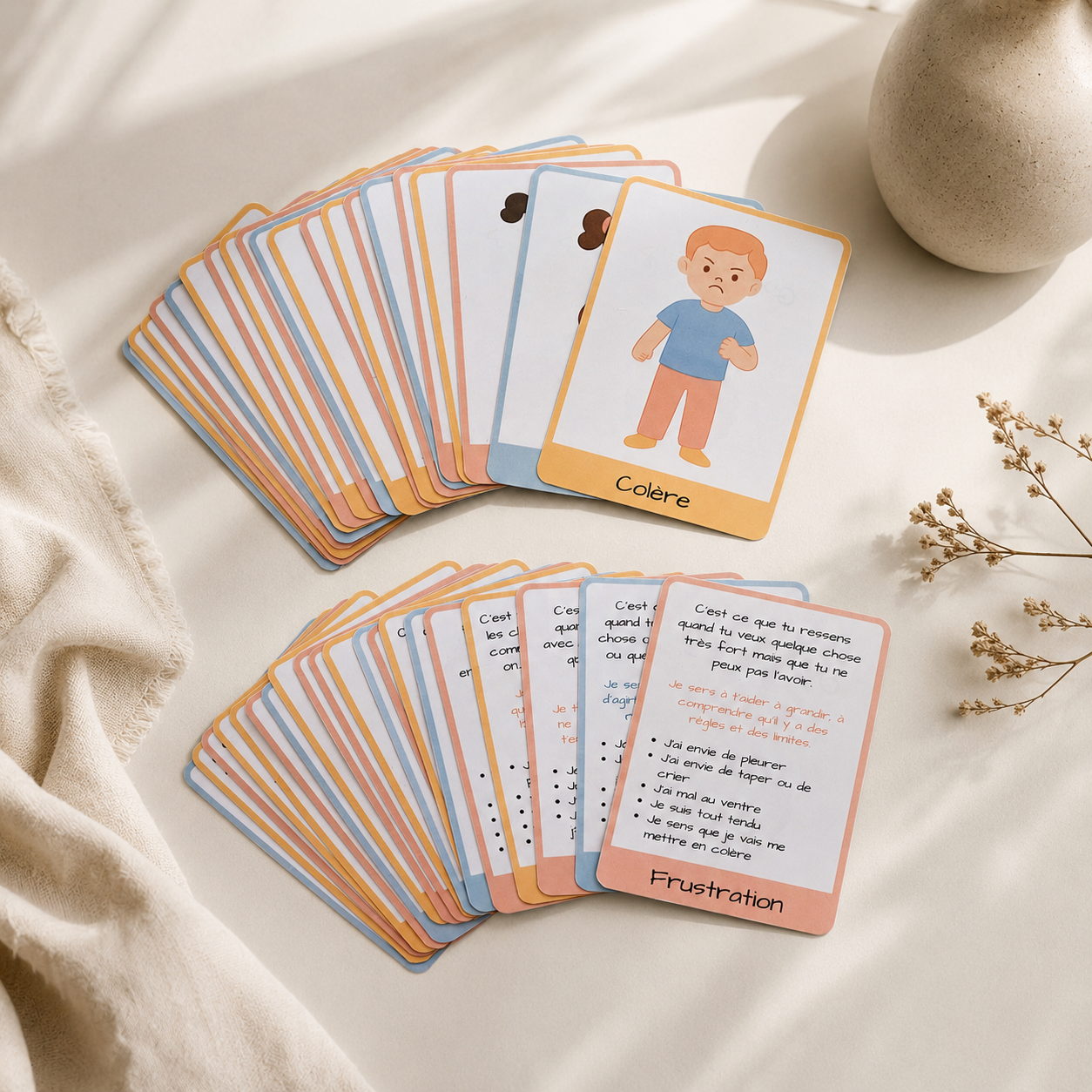 Cartes Émotions Enfant à Imprimer – Outil Thérapeute Gestion des Émotions – 21 Émotions Décrites et Illustrées – Image 10
