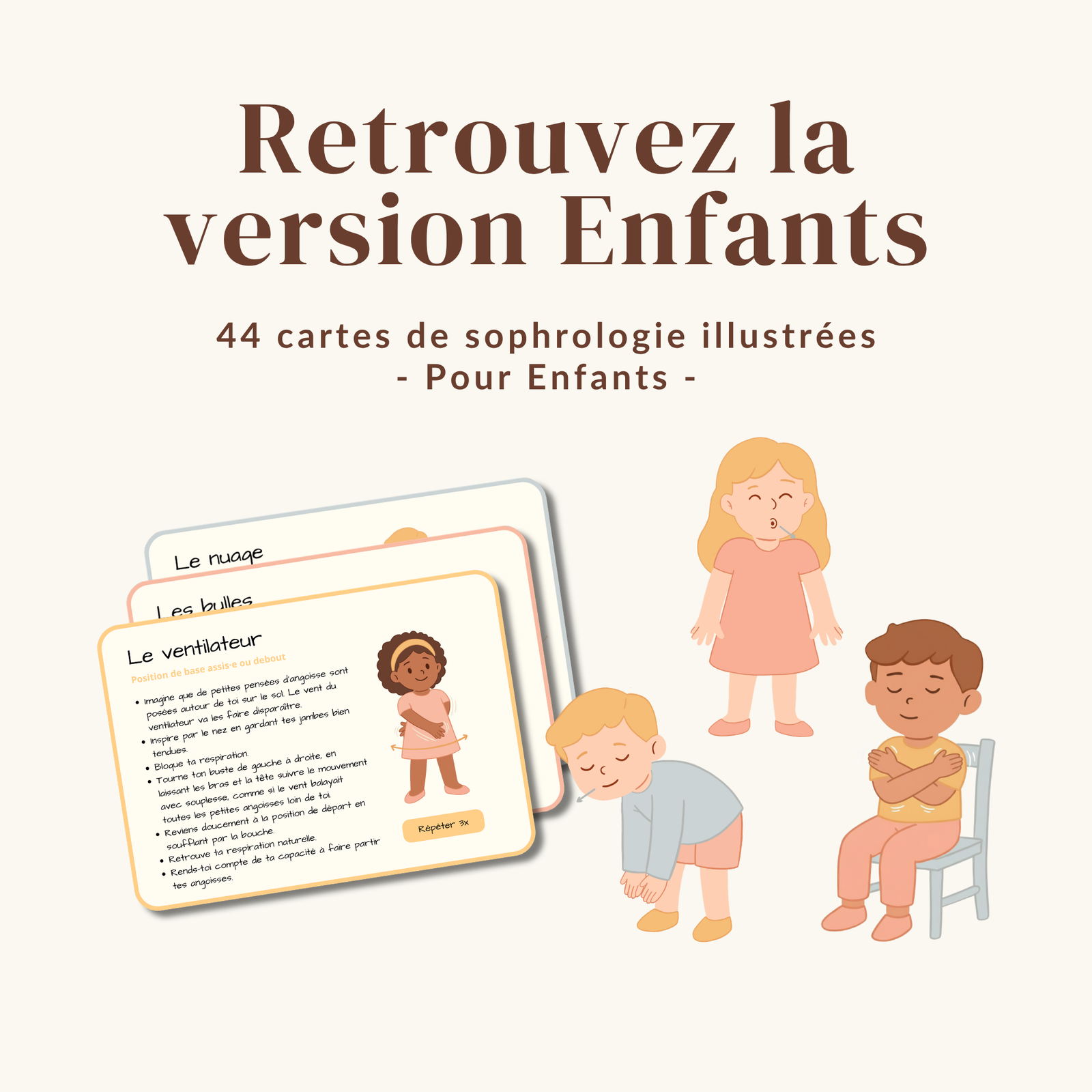 39 Cartes Relaxations Dynamiques à imprimer – Outil Sophrologue Adulte – Exercices Sophrologie PDF PNG + lien Canva 100% modifiable – Image 10