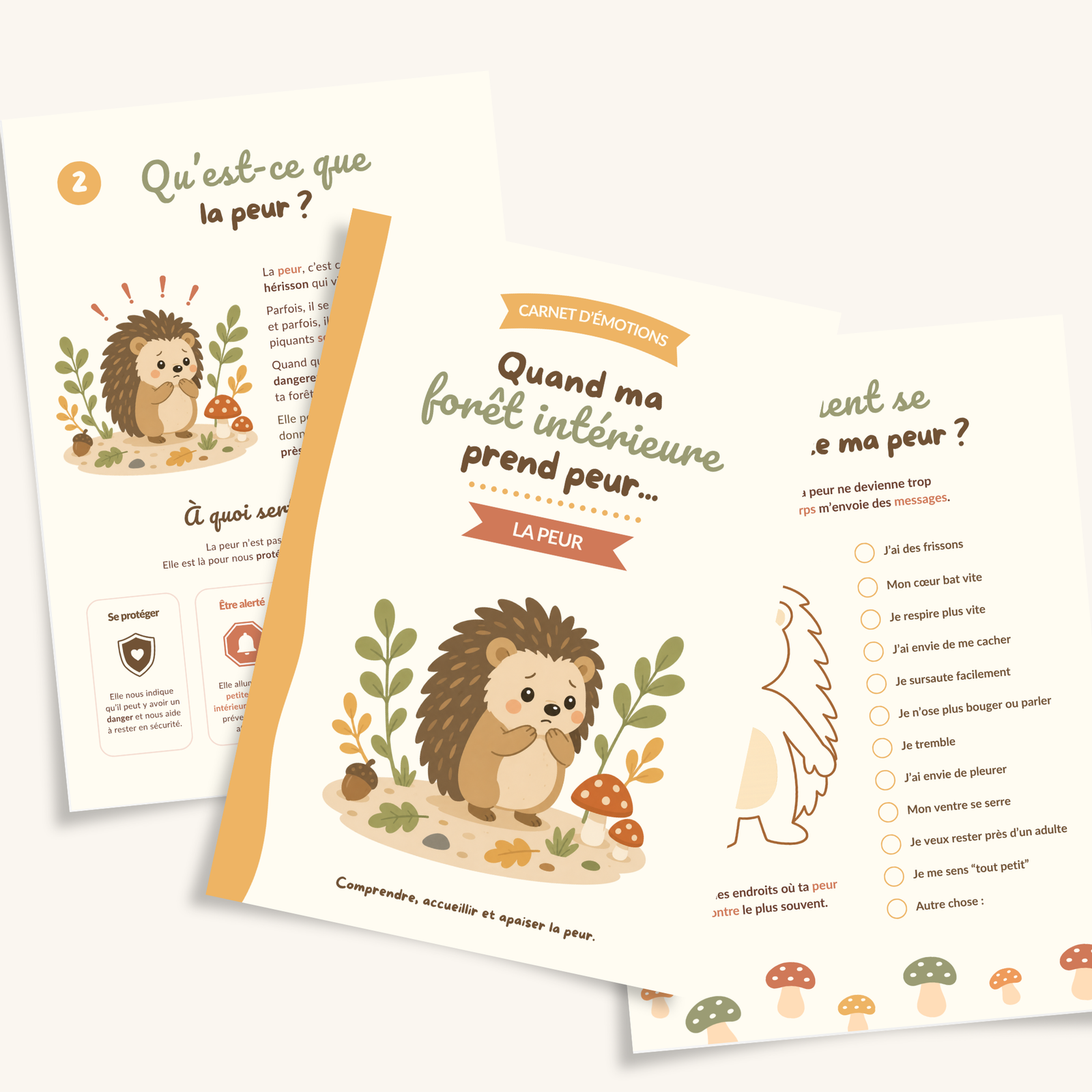 Carnet La Peur à Imprimer