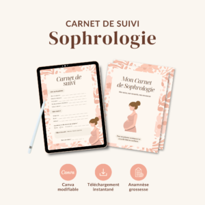 Carnet de suivi sophrologie grossesse à imprimer pour sophrologue Page anamnèse grossesse du carnet de suivi sophrologie Carnet patiente grossesse sophrologie Fiche séance carnet de suivi sophrologie grossesse