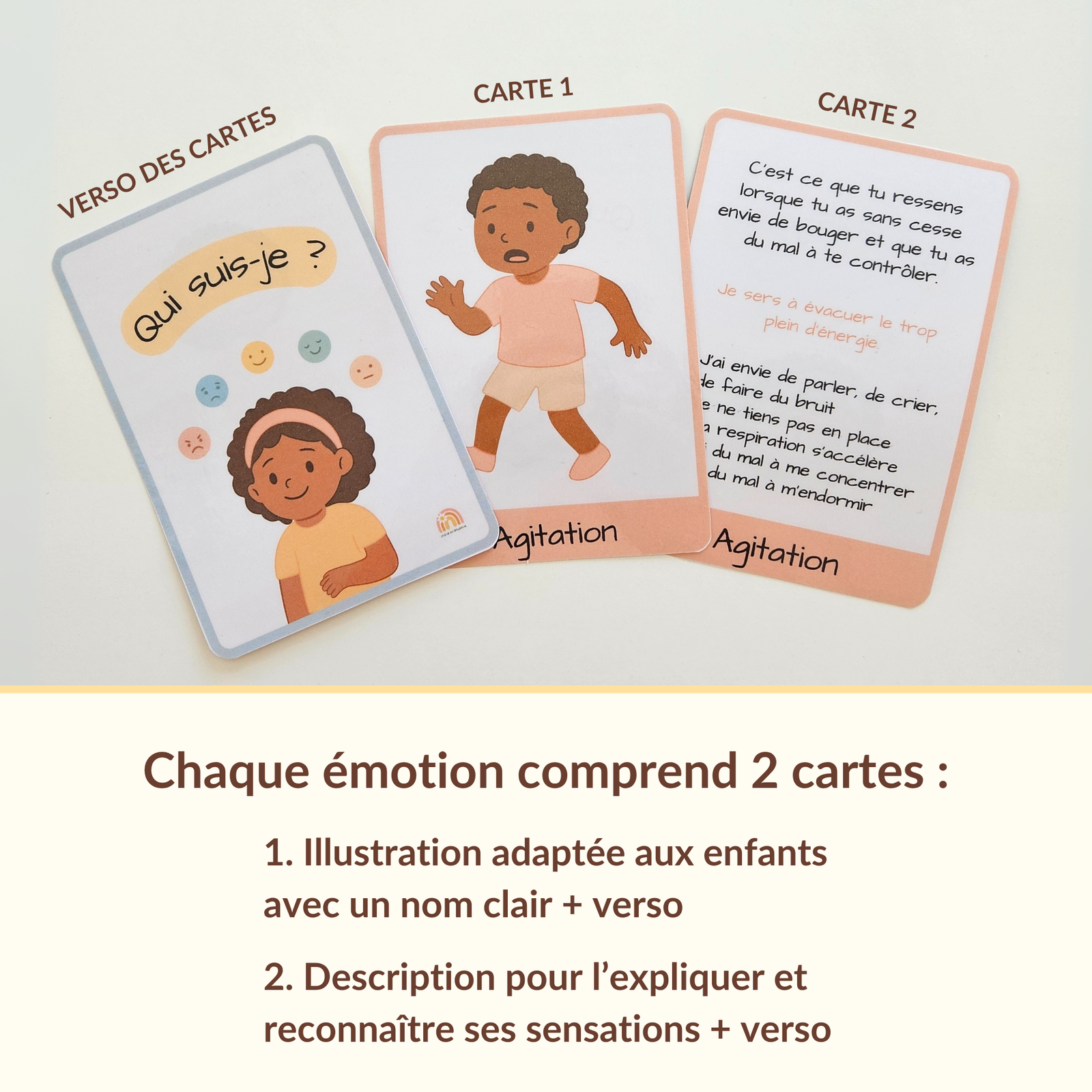 Cartes émotions enfant à imprimer – jeu de 42 cartes illustrées