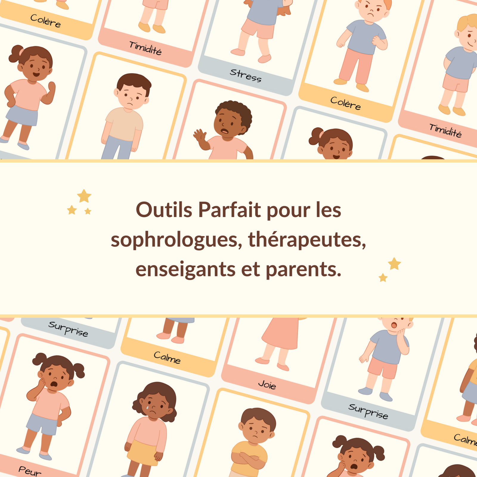 Cartes émotions enfant à imprimer – jeu de 42 cartes illustrées